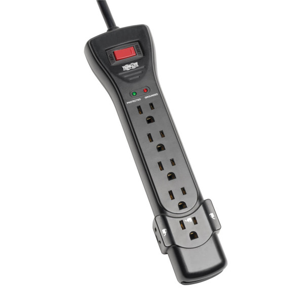 Tripp Lite SUPER7B Surge Protector Strip 120V 7 Outlet 7ft Cord 2160 Joule Black