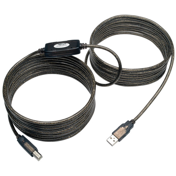 Tripp Lite U042-025 25ft High-Speed USB2.0 A/B Active Device Cable A Male B Male 25'
