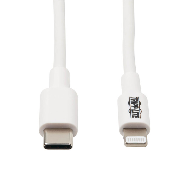 Tripp Lite M102-003-WH Lightning to USB C Sync / Charging Cable Apple iPhone iPad 3ft