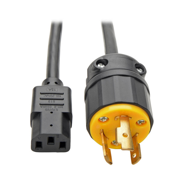 Tripp Lite P011-006 6ft Heavy Duty Power Cord Adapter 14AWG 15A 250V C13 L6-20P 6'