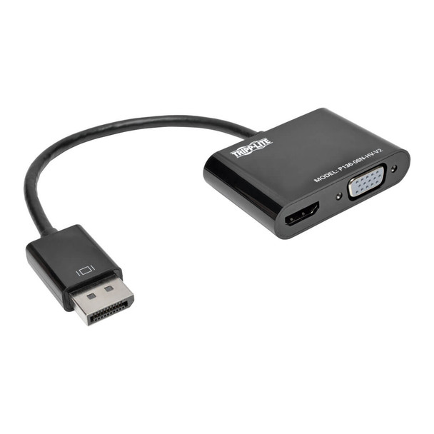 Tripp Lite P136-06N-HV-V2 DisplayPort to HDMI VGA Adapter Converter 4Kx2K DP to HDMI VGA
