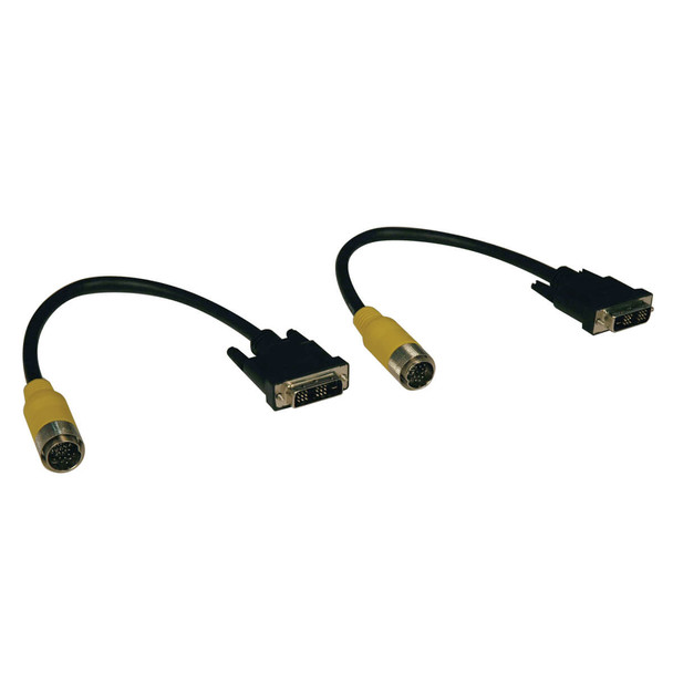 Tripp Lite EZB-DVIM-2 Home Theater Easy Pull DVI Cable Kit 2 x DVI Male 1ft DVI-D