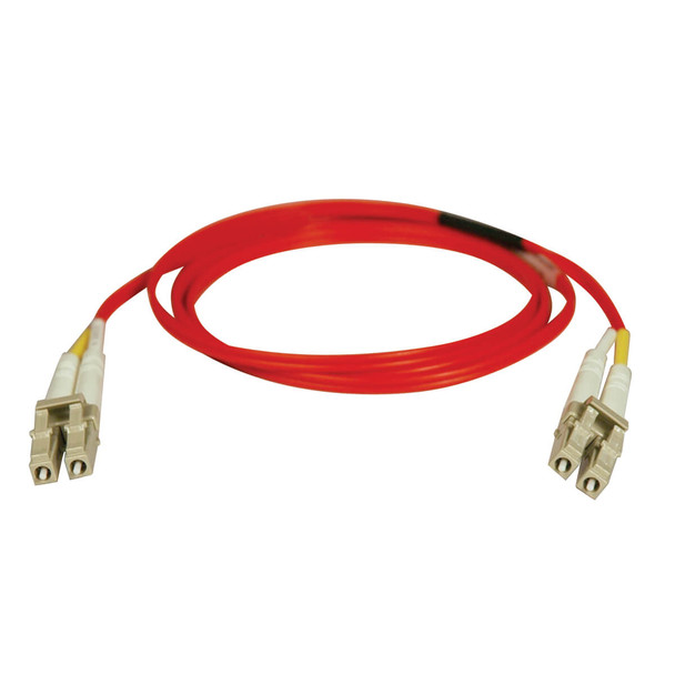 Tripp Lite N320-01M-RD Duplex Multimode 62.5/125 Fiber Optic Patch Cable(Red) LC/LC - 1M (3')