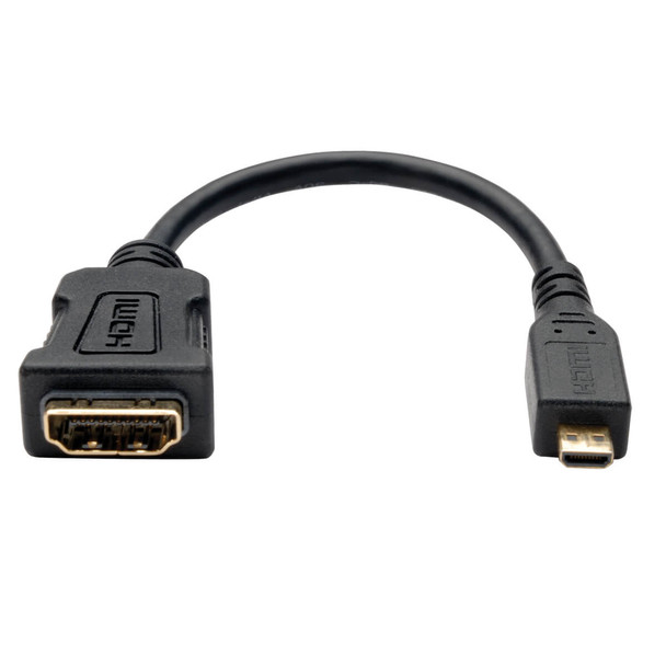 Tripp Lite P142-06N-MICRO 6 Inch Micro HDMI Male Type D Cable to HDMI Female Adapter 6