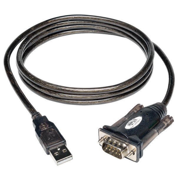 Tripp Lite U209-000-R 17 Inch USB to Serial Adapter Cable USB-A Male to DB9 Male 17