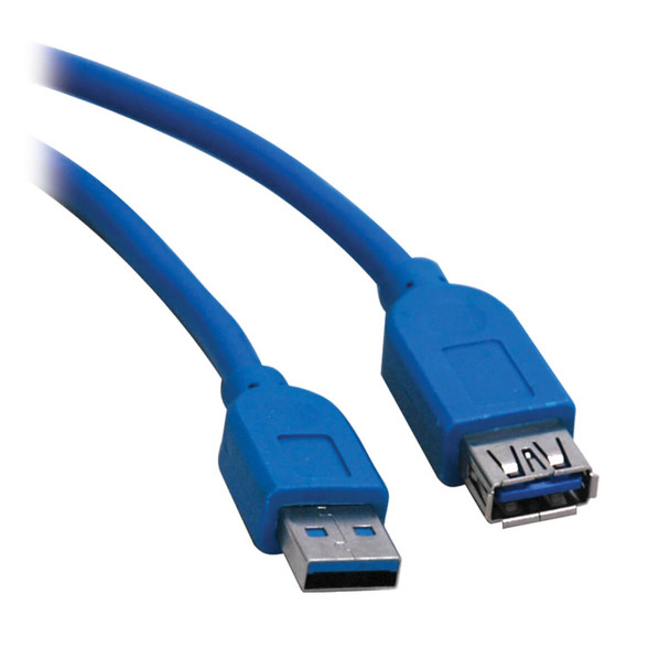 Tripp Lite U324-016 USB Extension Cable USB 3.0 USB-A USB-A SuperSpeed M/F Blue 16ft