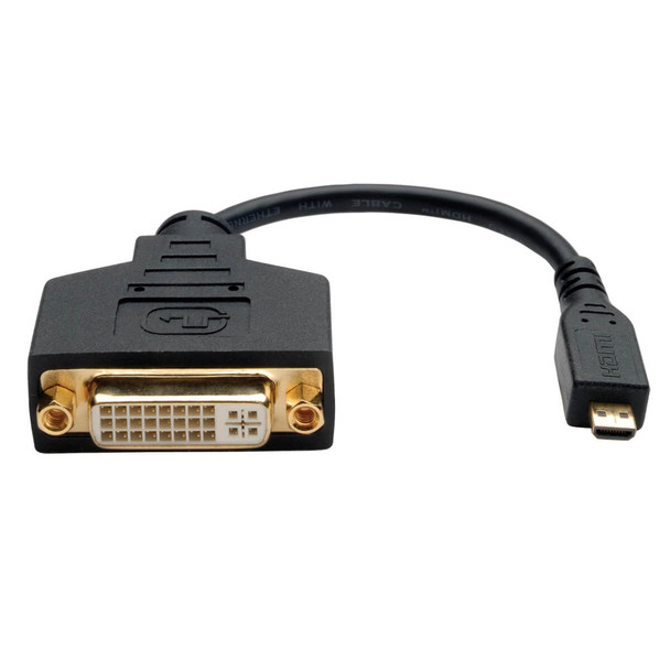 Tripp Lite P132-06N-MICRO 6 Inch Micro HDMI Male Type D Cable to DVI-D Female Adapter 6