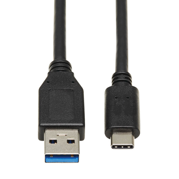 Tripp Lite U428-20N-G2 USB C to USB-A Cable USB Type C 3.1 Gen 2, 10 Gbps M/M 20in