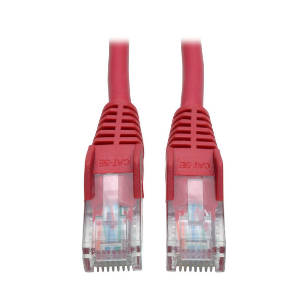 Tripp Lite N001-050-RD 50ft Cat5e / Cat5 350MHz Snagless Patch Cable RJ45 M/M Red 50'