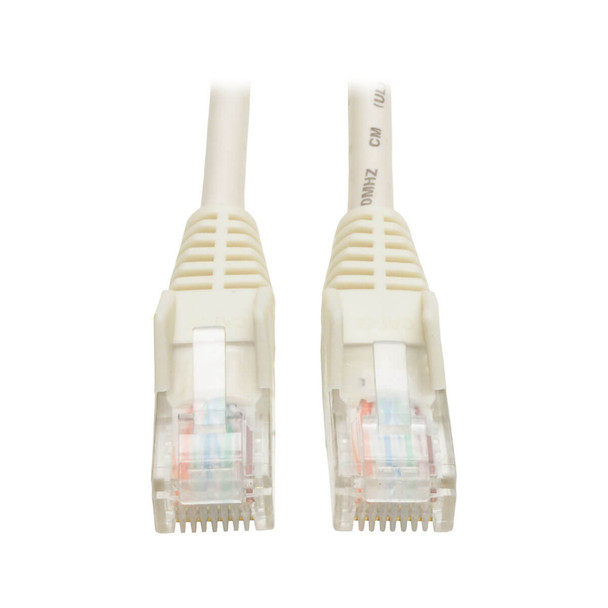 Tripp Lite N001-050-WH 50ft Cat5e / Cat5 350MHz Snagless Patch Cable RJ45 M/M White 50'