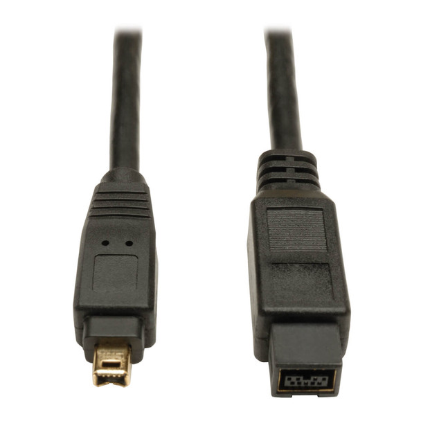 Tripp Lite F019-006 6ft IEEE 1394b FireWire 800 Gold Hi-speed Cable 9pin/4pin 6'