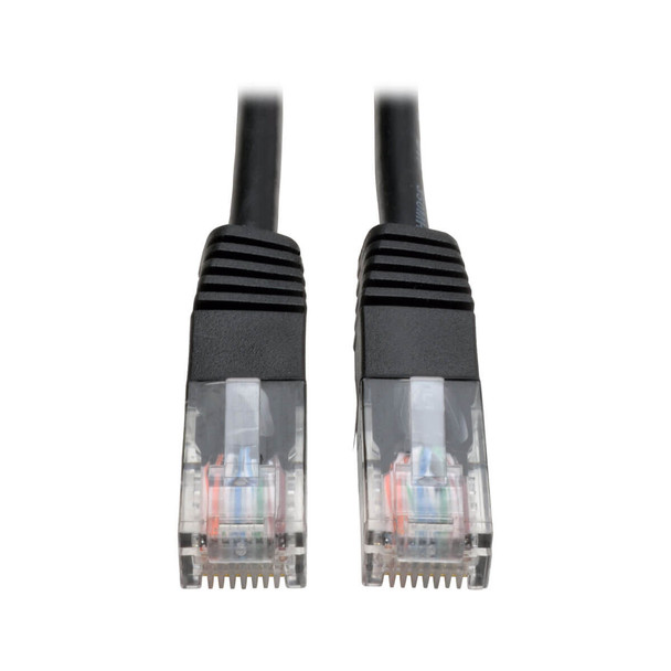 Tripp Lite N002-025-BK 25ft Cat5e / Cat5 350MHz Molded Patch Cable RJ45 M/M Black 25'