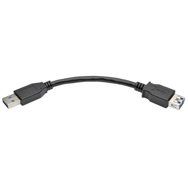 Tripp Lite U324-06N-BK USB 3.0 SuperSpeed Type-A Extension Cable M/F 6" Black 5Gbps