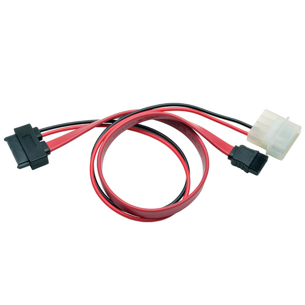 Tripp Lite P948-12I Slimline SATA to SATA LP4 Power Cable Adapter 12" 1ft