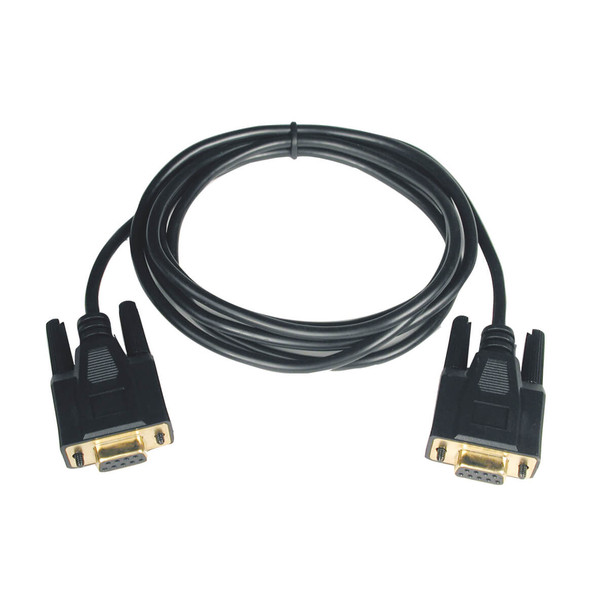 Tripp Lite P450-006 6ft Null Modem Adapter Gold Cable DB9 Female / Female 6'