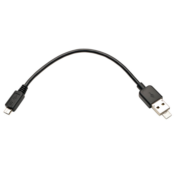 Tripp Lite U050-07N-OTG USB 2.0 OTG Cable 2-in-1 Connector A + Micro USB B to Micro-B 7