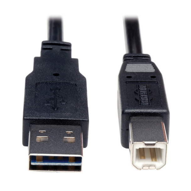 Tripp Lite UR022-003 3ft USB 2.0 Universal Reversible Device Cable M/M 3'