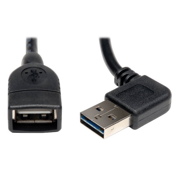 Tripp Lite UR024-18N-RA 18 Inch USB 2.0 Universal Reversible Cable Right M/F 18