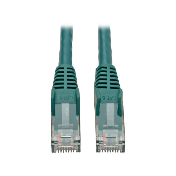 Tripp Lite N201-004-GN Cat6 GbE Snagless Molded Patch Cable UTP Green RJ45 M/M 4ft 4'