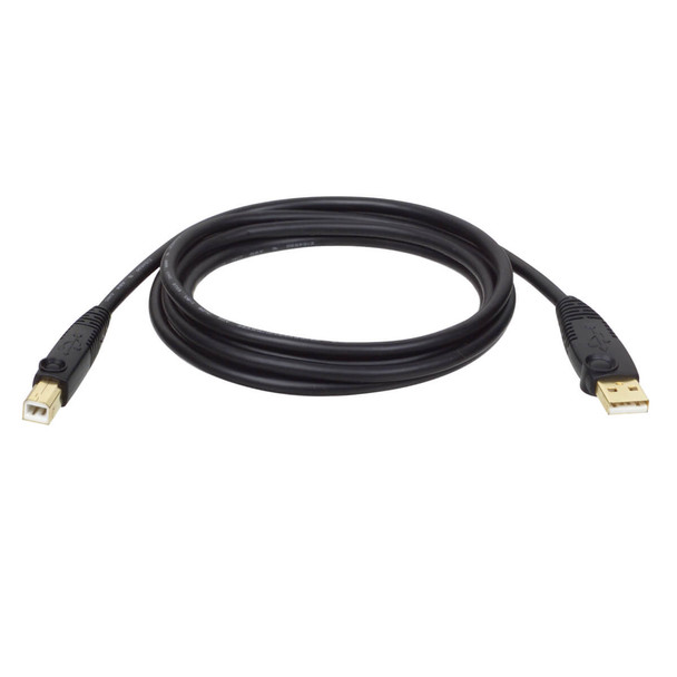 Tripp Lite U022-006 6ft USB 2.0 A/B Gold Device Cable Shielded A Male to B Male 6'