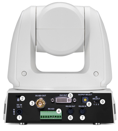 Marshall Electronics CV620-WH2 HD PTZ 3GSDI DVI Camera - White