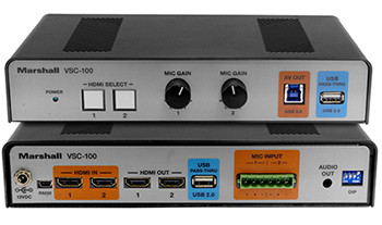 Marshall Electronics VSC-100 AV Consolidator Switcher Bridge with Dual HDMI and USB Pass Through