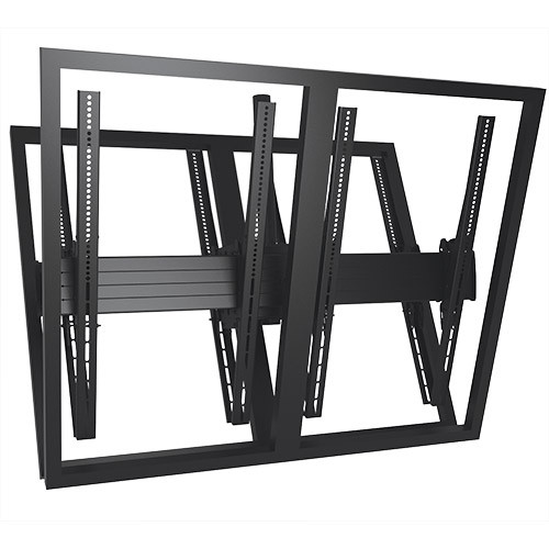 Chief LCB2X1UP FUSION Large Portrait Back to Back Ceiling Mounted 2 x 1 Menu Board