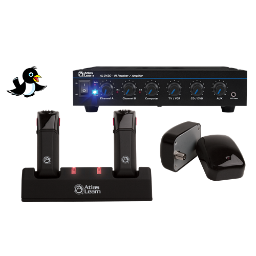 Atlas MAGPIE2-2 Learn Dual MAGPIE Wireless Mic and Dual IR Dome Kit