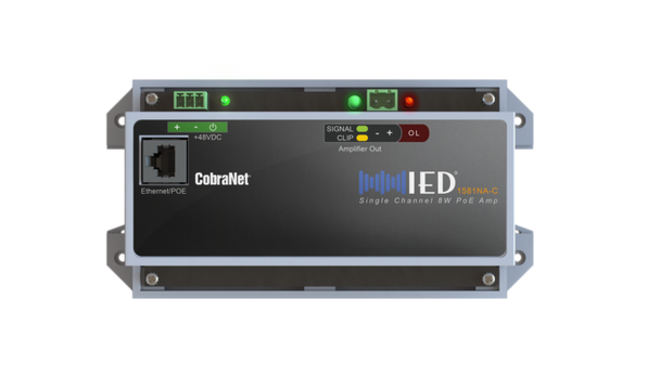 Atlas IED1581NA-C Single Channel CobraNet Compact Network Amplifier, 8W