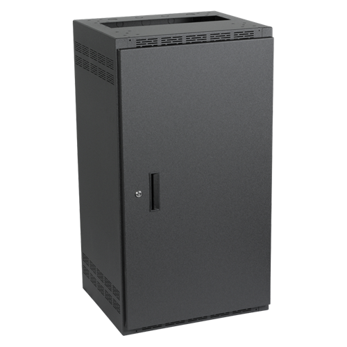 Atlas 224-18 24 Space Rack Unit, Adj Rails, inclu Rear Door, 18 in OD