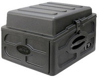 SKB Cases 1SKB-R104 Compact Rig: 10U Top Rack, 4U Front Rack, Steel Rails, Hard top, L/R Access doors