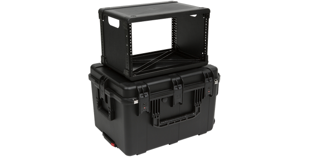 SKB Cases 3i-2317M146U iSeries Case with Removeable 6U Injection Molded Rack Cage, TSA Latches, Wheels