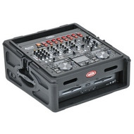 SKB Cases 1SKB-R102 Compact Rig: 10U Top Rack, 2U Front Rack, Steel Rails, Hard top, L/R Access doors