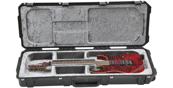 SKB Cases 3I-4214-OP iSeries Electric Guitar Case, Open Cavity, TSA Latches, w/wheels