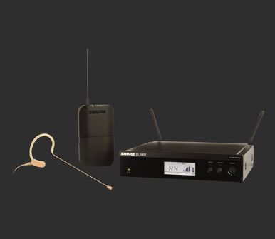 Shure BLX14R/MX53-H10 BLX Series Single-Channel Rackmount Wireless ...