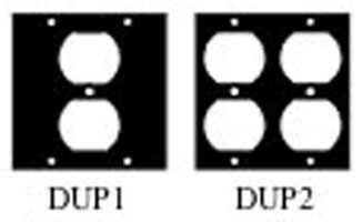 Middle Atlantic DUP2 UCP MODULE, FOR DUPLEX RECEPTACLES, FITS 2 ...