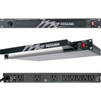 Middle Atlantic PDLT-815RV-RN RACK LIGHT WITH 8 OUTLET, SINGLE 15 AMP ...