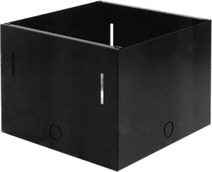 Atlas 198-8-8 Enclosure Rec SQ .492C' TXT Black - Pro AV Warehouse