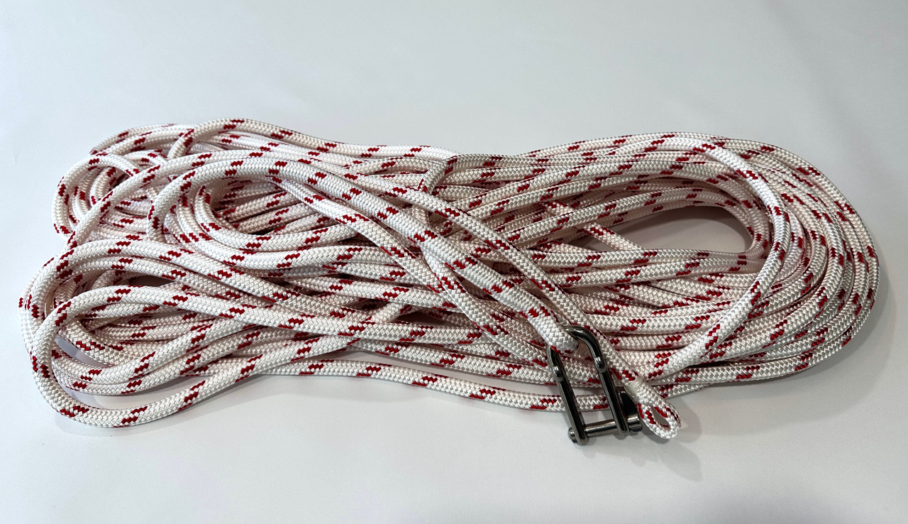 110' - 10mm YachtMaster XS pre-made halyard w/ key pin shackle