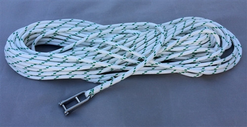 120' - 10mm YachtMaster XS pre-made halyard w/ key pin shackle