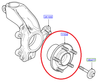 Front Wheel Bearing / Hub Assembly Focus XR5 Turbo 