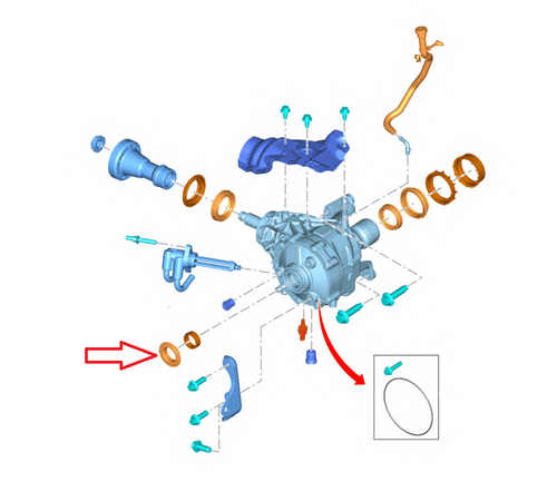RH Driveshaft Oil Seal mk3 RS GENUINE FORD 
Part number: CN1Z 7H424 B