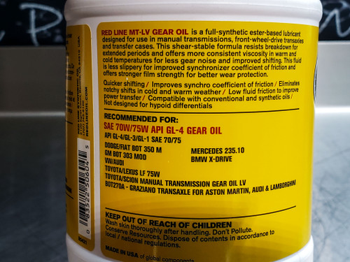 REDLINE MT-LV GL4 70W75 Gearbox oil
Focus RS mk3 GEARBOX  REDLINE MT-LV GL4 70W75 Gearbox oil
Focus RS mk3 GEARBOX