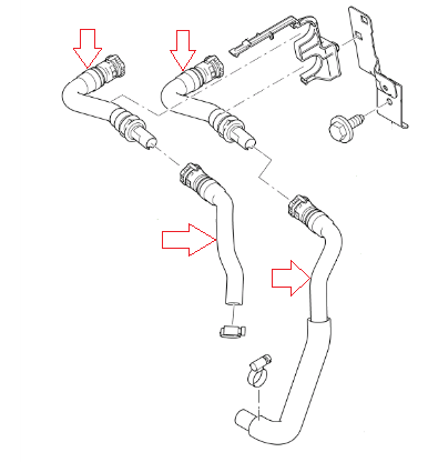 Heater Hose Bundle GENUINE FORD - Focus On Performance