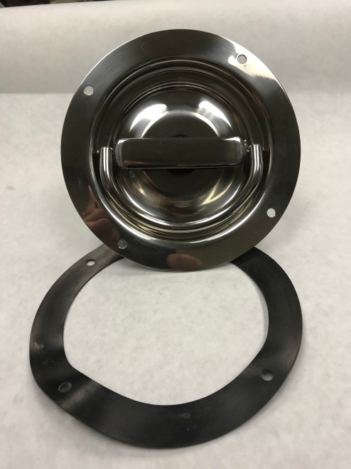 SS Handle Bent D Ring6-1/8"#ALH 796 SS