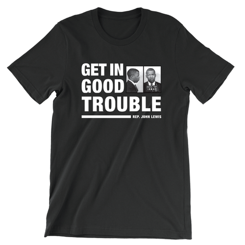 John Lewis Quote (Unisex Black Tee)