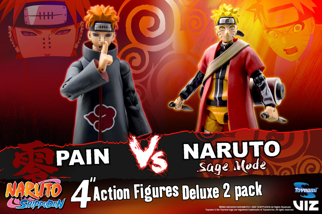 Naruto Shippuden Exclusive Two-Pack Set: Sage Mode Naruto vs. Pain