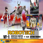 Robotech Veritech Fighter Transformable 1/100 scale + 4.25" Pilot Action Figures Set of 5