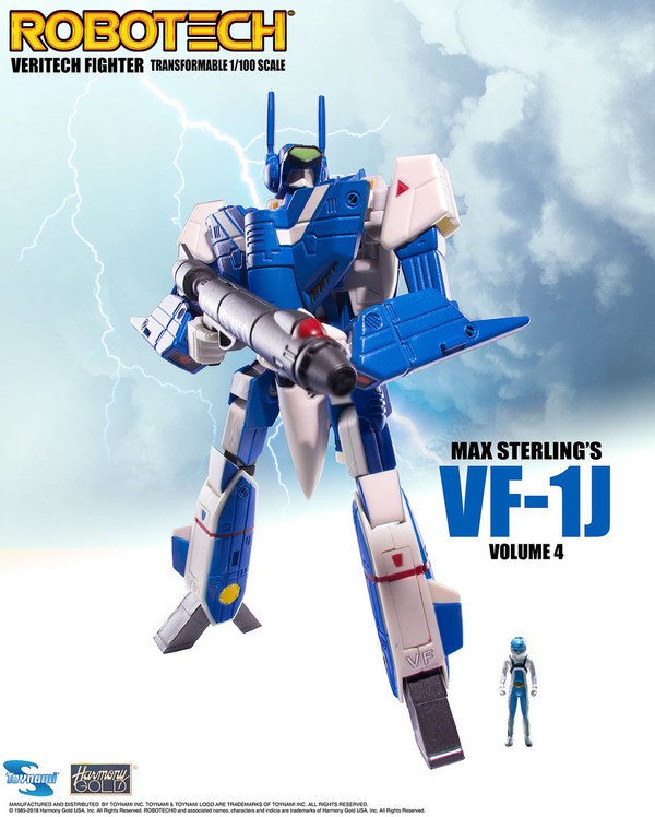Robotech VF-1 Transformable Veritech Fighter with Micronian Pilot - MAX STERLING VOLUME4