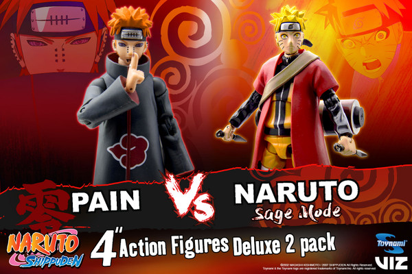 Naruto Shippuden Exclusive Two-Pack Set: Sage Mode Naruto vs. Pain